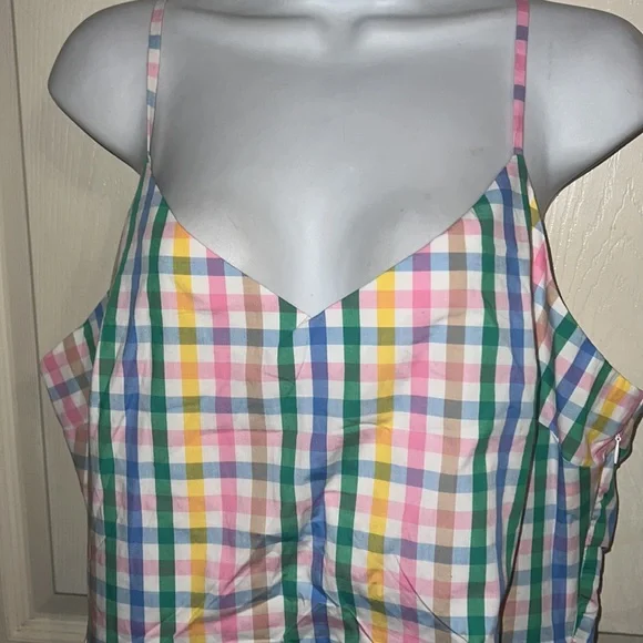 J. Crew Multicolor Gingham Maxi Dress - Picture 6 of 8